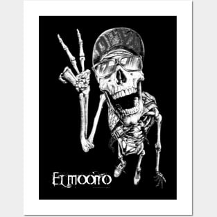 obey skull El Moono Posters and Art